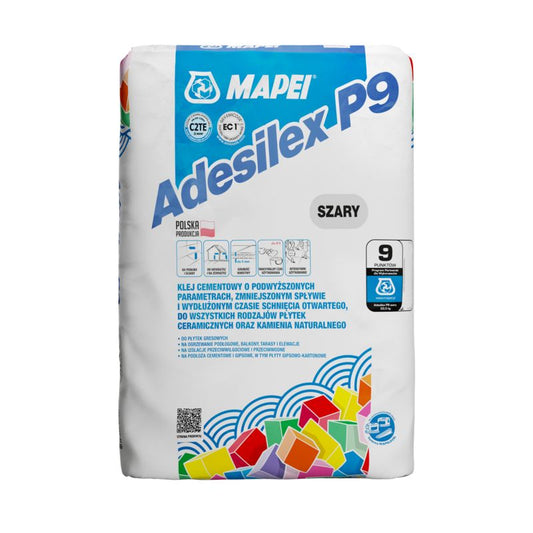 Mapei Adesilex P9 fleksibelt gråt fliseklæb 22,5 kg