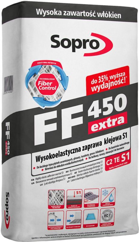 Sopro S1 FF450 Extra fleksibelt fliseklæb 20 kg