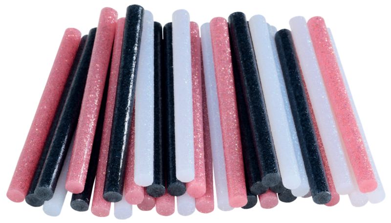 Rapid farvet glitterlim 115 g, 7 mm diameter, mix 1