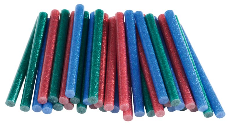 Rapid farvet glitterlim 115 g, 7 mm diameter, mix 2