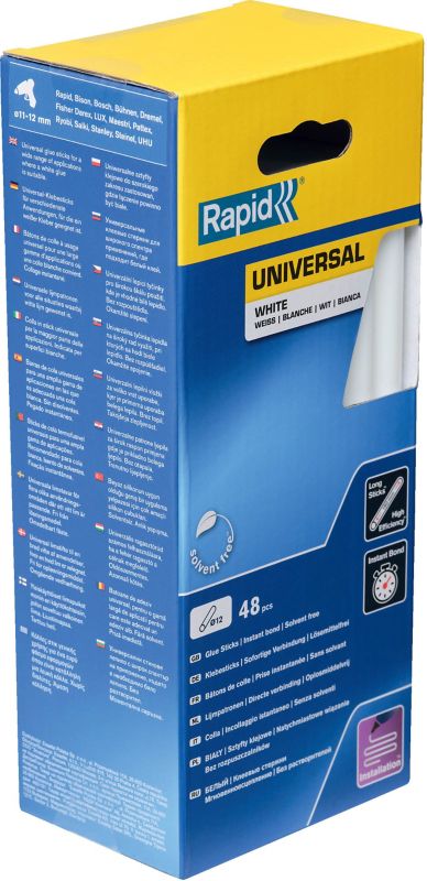 Universallim Rapid 880 g, Ø 12 mm, hvid