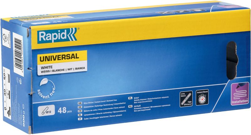 Universallim Rapid 880 g, Ø 12 mm, hvid