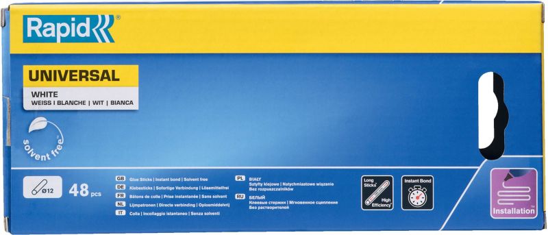 Universallim Rapid 880 g, Ø 12 mm, hvid