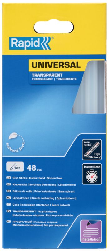 Universal lim Rapid 880 g, Ø 12 mm, transparent