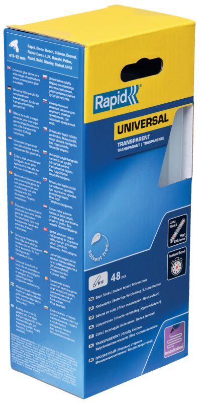 Universal lim Rapid 880 g, Ø 12 mm, transparent