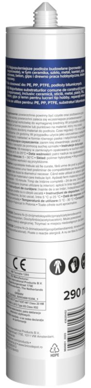 Volden tætningslim 290 ml hvid