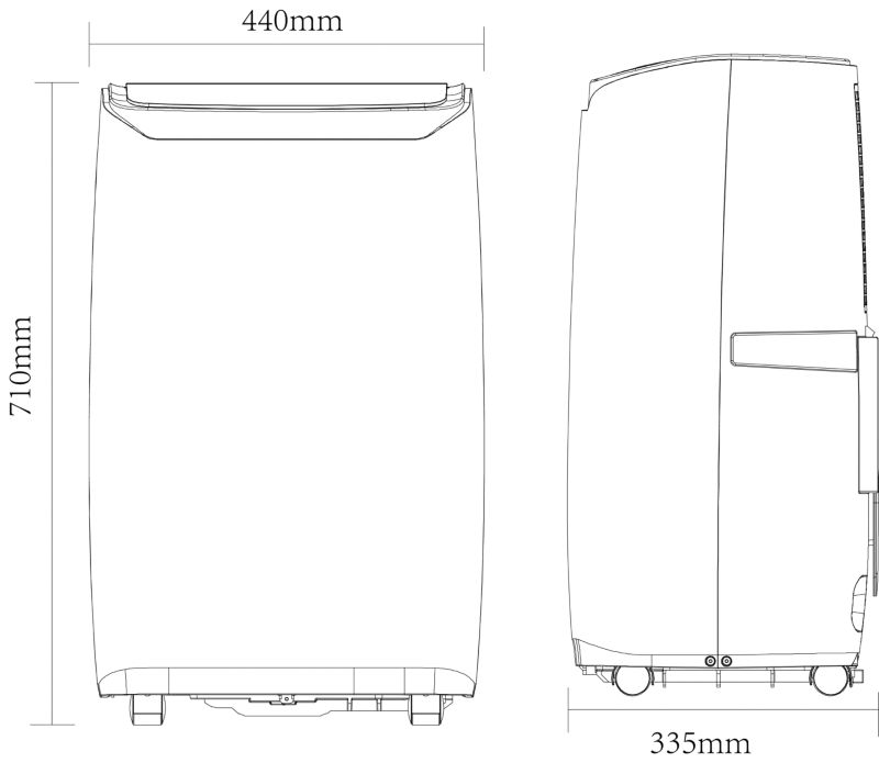 GoodHome monoblok aircondition 9000 BTU