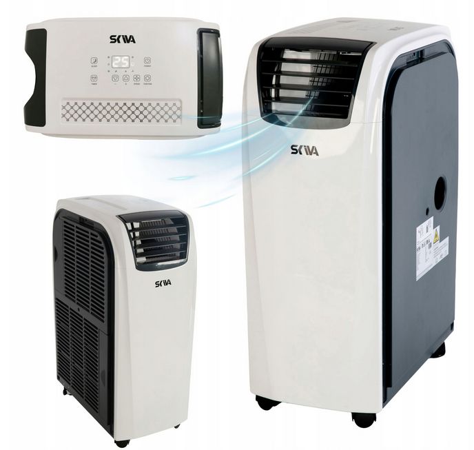 Bærbar monoblok aircondition med varme 4-i-1 SKIVA 12000BTU - 1 stk