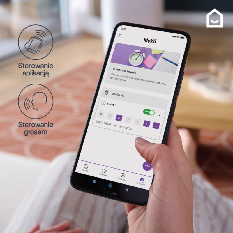 GoodHome 9000 BTU Myko smart monoblok klimaanlæg