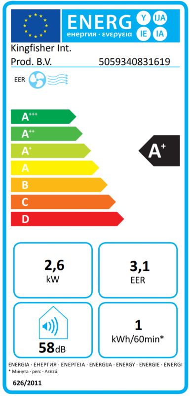 GoodHome 9000 BTU Myko smart monoblok klimaanlæg