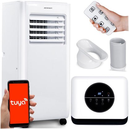 Berdsen bærbar klimaanlæg med affugter 26 l/24 t WiFi Tuya Smart 10000 BTU 1 stk.