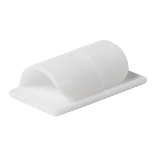 Kabelklips med tape til 5 mm ledning, 4 stk.