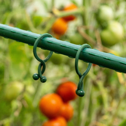 Kadax planteclips til fastgørelse af tomatstængler og bønnegrene 23 mm, 50 stk.