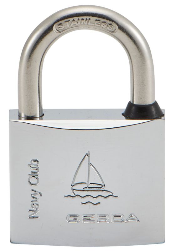 Gerda hængelås med bøjle 40 mm i rustfrit stål