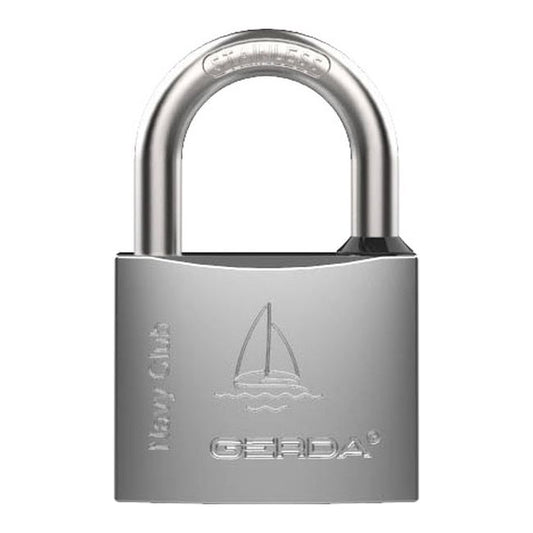 Gerda hængelås med bøjle 50 mm i rustfrit stål