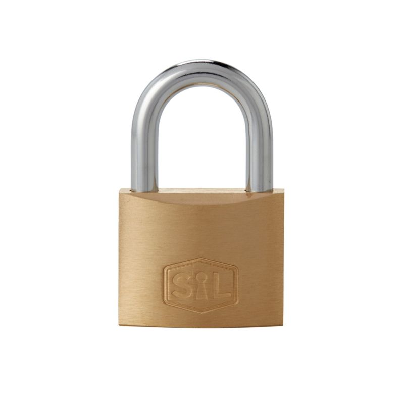 Smith & Locke hængelås i messing 38 mm, 4 stk.