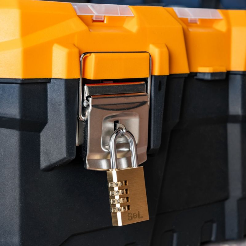 Smith & Locke kombinationslås i messing 38 mm