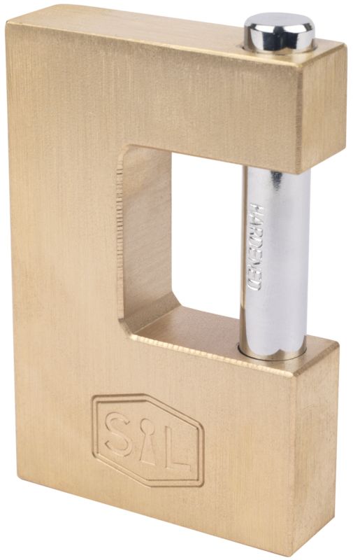 Smith & Locke stiftlås i messing 90 mm