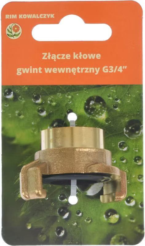 Klokobling 3/4" Indvendigt Gevind Messing