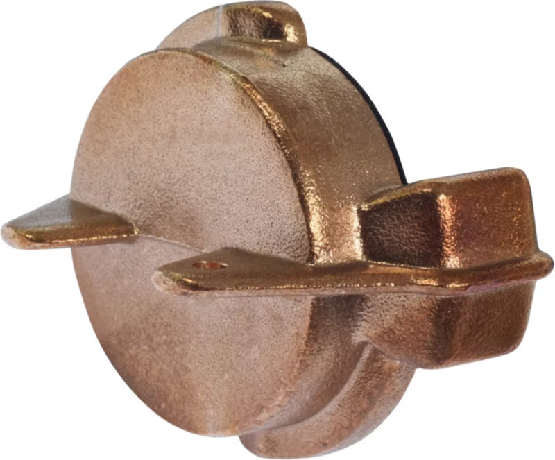 Klokobling Slutmuffe 33,5 mm Messing