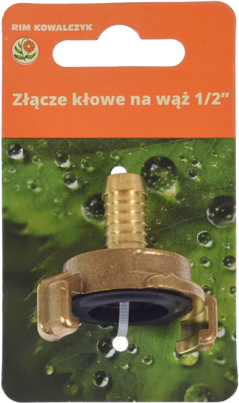 Klokobling til Slange 1/2" 13 mm Messing
