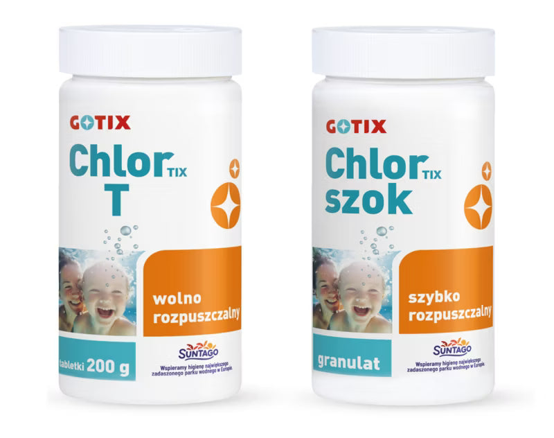 Klor Sæt Chlortix T 1 kg og Chlortix Szok 1 kg