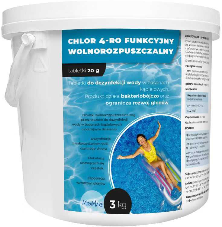 Klor Tabs Langsomtklorerende 20 g 3 kg