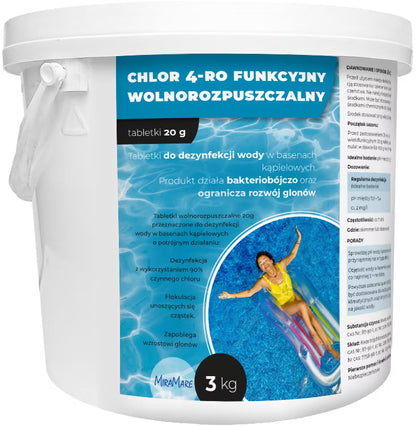 Klor Tabs Langsomtklorerende 20 g 3 kg