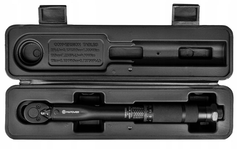 Momentnøgle MAPOWER 1/4 2-24 Nm CRV 1 sæt
