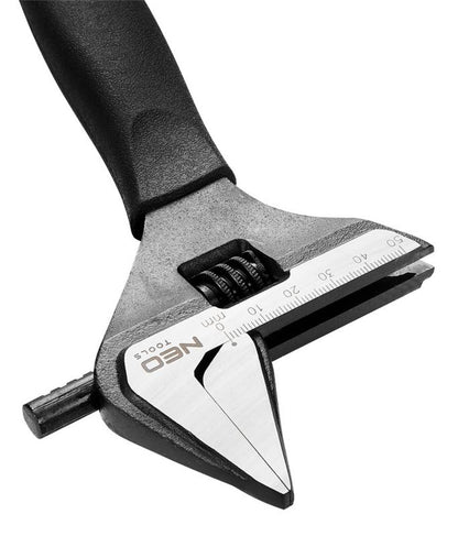 Justerbar skruenøgle Neo 250 mm med justeringsområde 0-50 mm