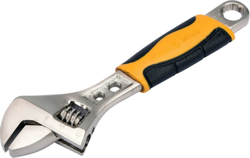 Vorel justerbar skruenøgle med plastikgreb 150 mm