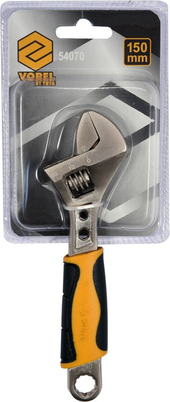 Vorel justerbar skruenøgle med plastikgreb 150 mm