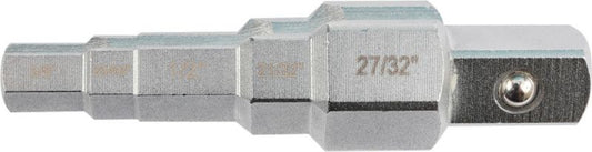 Yato skruehovednøgle med 1/2" skaft i størrelserne 9,6 / 11,6 / 12,6 / 16,4 / 21 mm
