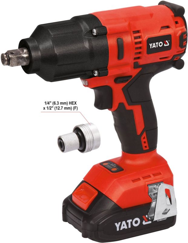 Yato 18 V børsteløs slagnøgle 1/2" 700 Nm