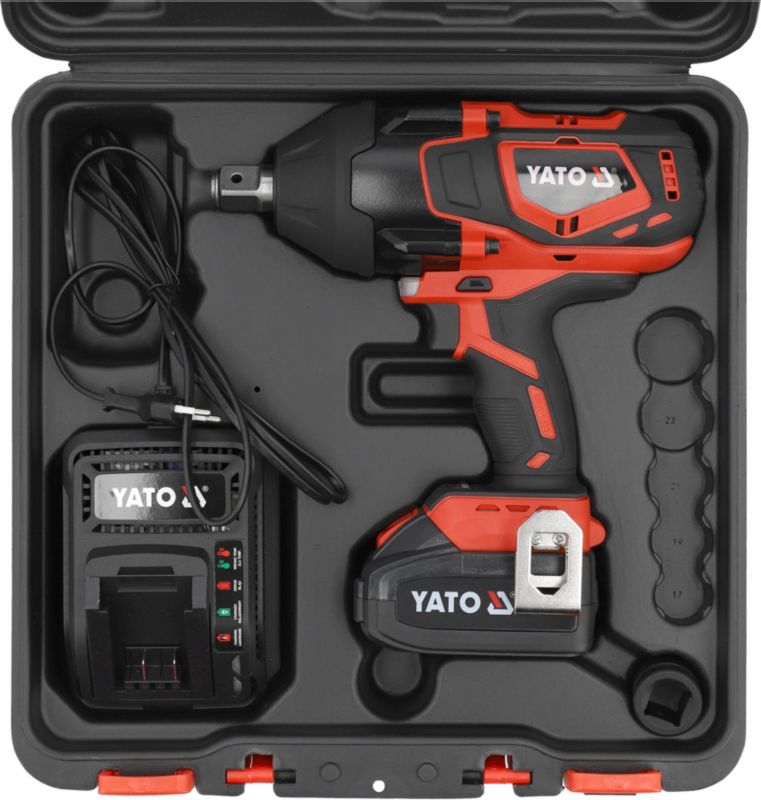Yato 18V børsteløs slagnøgle 1 x 4,0 Ah 3/4" 2000 Nm