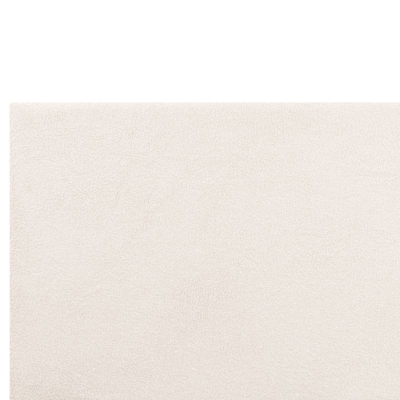Polstret Seng Boucle Albi 140x200 cm Hvid