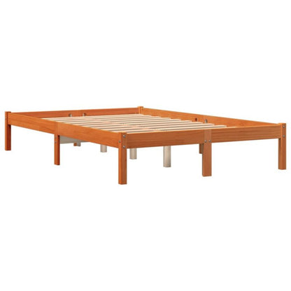Træseng 140x200 cm Brun WM-844857