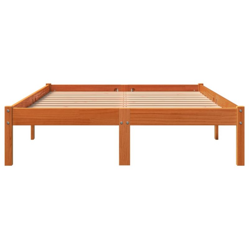 Træseng 140x200 cm Brun WM-844857