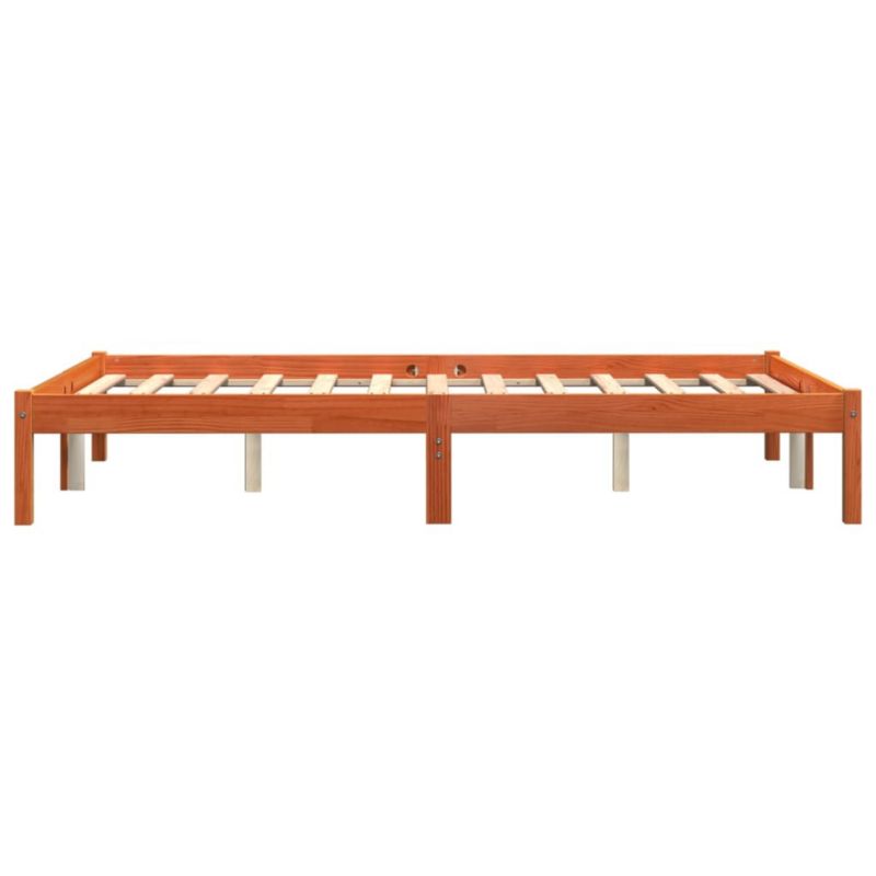 Træseng 140x200 cm Brun WM-844857