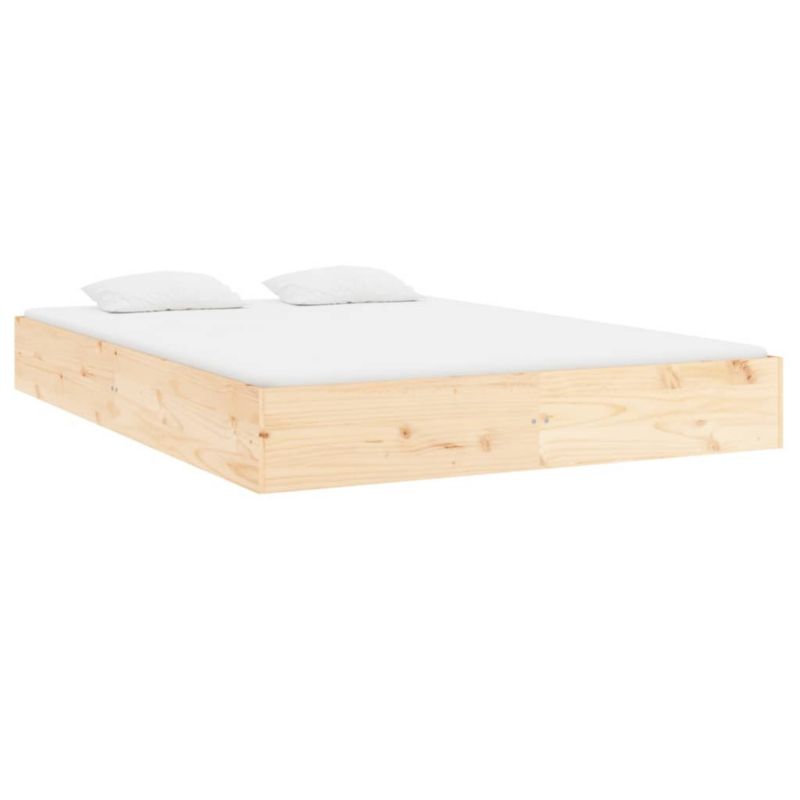 Træseng 140x200 cm Brun WM-820042