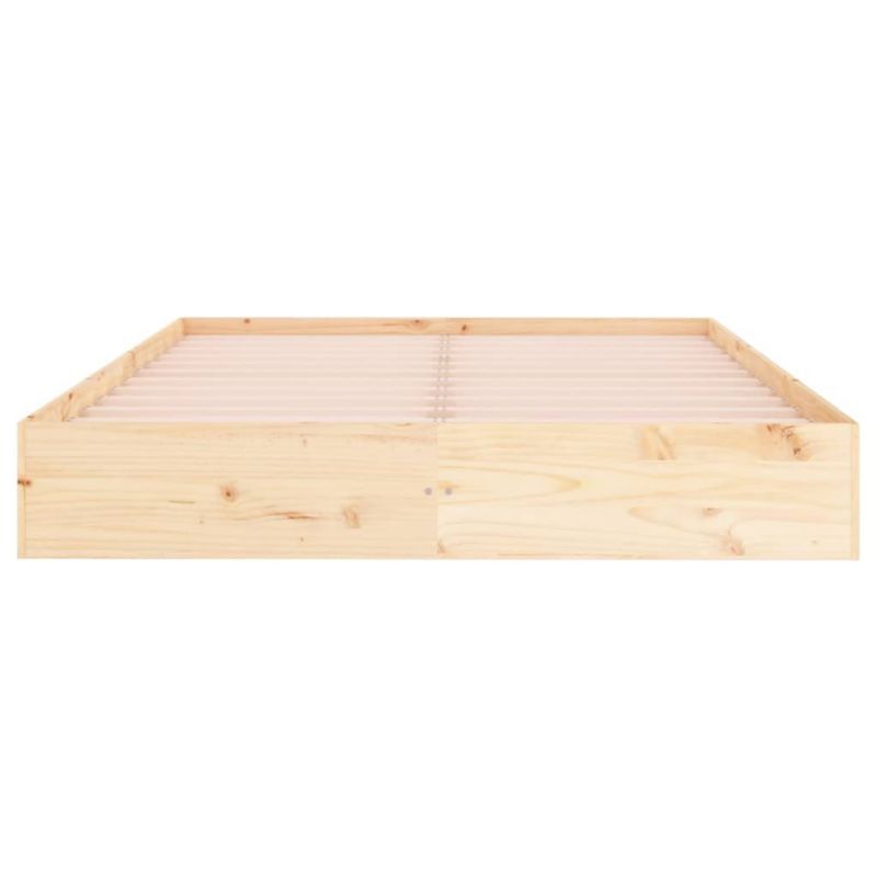 Træseng 140x200 cm Brun WM-820042