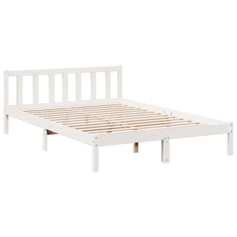 Træseng 140x220 cm Hvid WM-852449