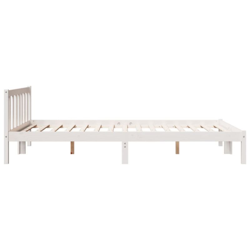 Træseng 140x220 cm Hvid WM-852449
