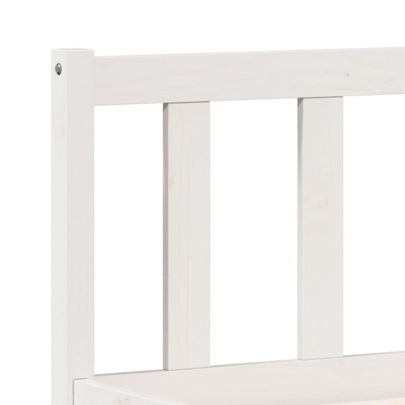 Træseng 140x220 cm Hvid WM-852449