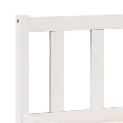 Træseng 140x220 cm Hvid WM-852449