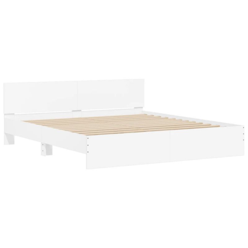 Træseng 180x200 cm Hvid WM-3207462