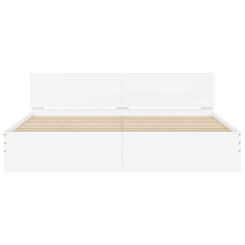 Træseng 180x200 cm Hvid WM-3207462