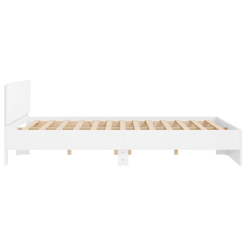 Træseng 180x200 cm Hvid WM-3207462