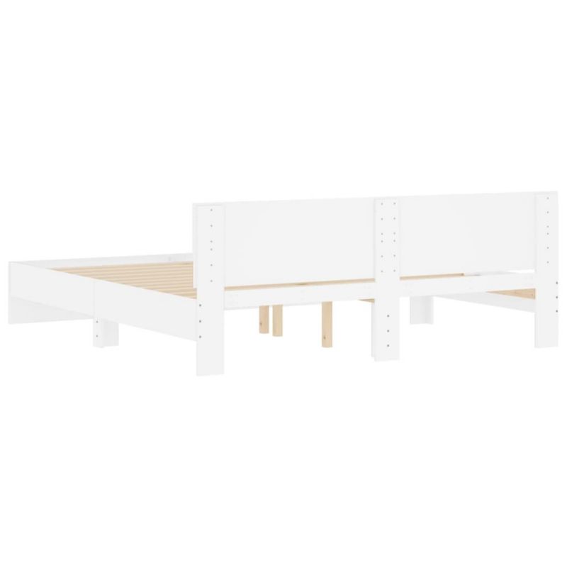 Træseng 180x200 cm Hvid WM-3207462