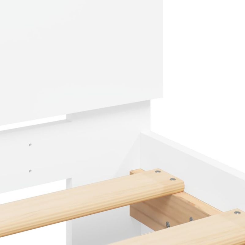 Træseng 180x200 cm Hvid WM-3207462